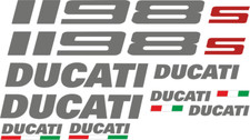 Ducati 1198s réplique autocollants Ducati 1198s anthracite