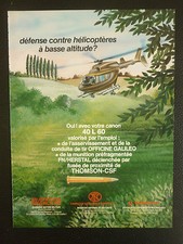 4/1984 PUB FN HERSTAL THOMSON CSF GALILEO CANON L 60 ORIGINAL FRENCH AD