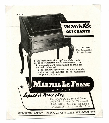 1940 publicité pour - publicité,