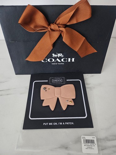 Coach create big leather - big, bow