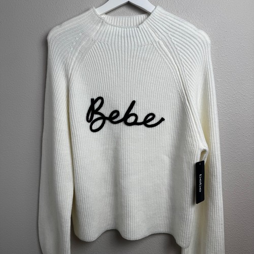 Bebe marshmallow ribbed mock - marshmallow,