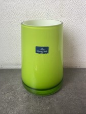 Ancien Vase Villeroy Boch Vert Verre Deco Design 