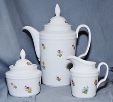 Base Cruche Sucrier Pot à Lait Fürstenberg, Château Corvey, Millefleurs