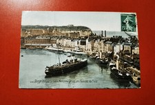 CPA 76 DIEPPE - Vue sur la Gare Maritime prise des Falaises du Pollet