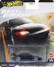Hot Wheels 2025 Premium Fast & Furious 1993 Honda Civic Coupe EX EJ1 Diecast Car