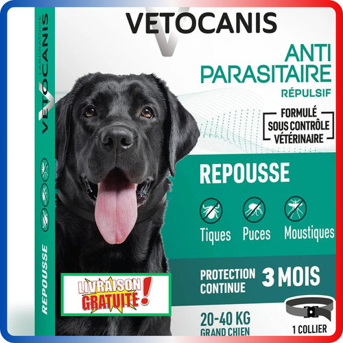 Collier répulsif vetocanis - collier,