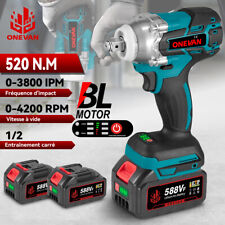 Clé à Chocs à percussion sans fil Visseuse à Chocs Boulonneuse a Choc Electrique