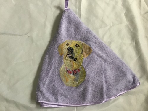 Serviette ronde brodée - ronde,