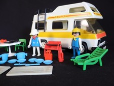 3258 Camping-car familial 1977 Playmobil, voiture de vacances, avec de...