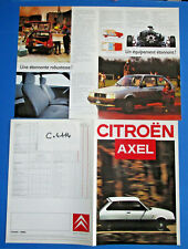 N°C.4114 / CITROEN AXEL  / dépliant en  français 07/1986