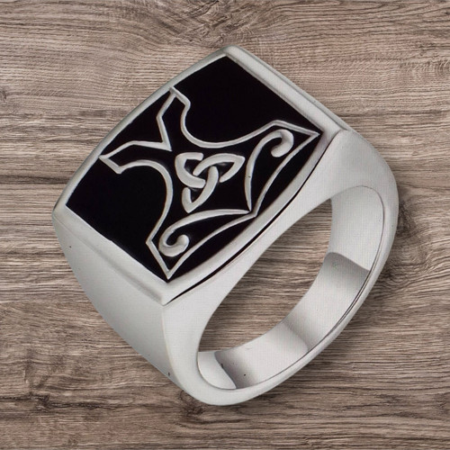 Bague chevalière argent - bague,