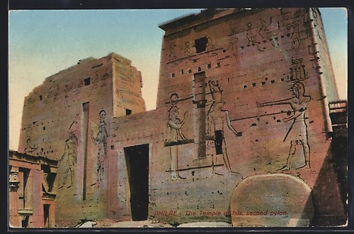 Cpa philae temple d - philae,,