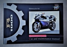 MV AGUSTA f4 1000S-S1+1 ORIGINAL FACTORY OWNERS MANUAL PRINTED SEPTEMBER  2004