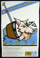 Critical M6 Poster Guinea Pig Loft Slag TV Loft Story Reality TV C.I.V.I.C