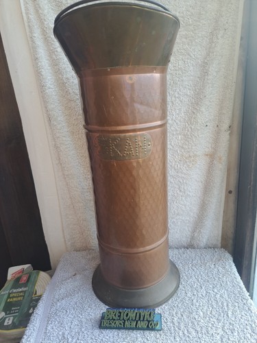 Vintage seau charbon cuivre - vintage,