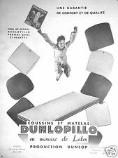 DUNLOPILLO ADVERTISING LATEX FOAM CUSHIONS & MATTRESSES DUNLOP PRODUCTION