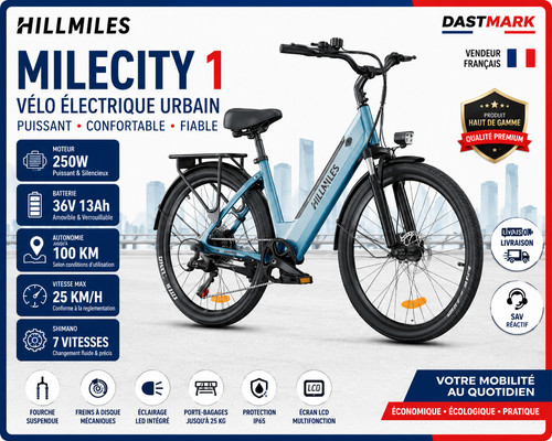 Vélo électrique hillmiles - vélo,