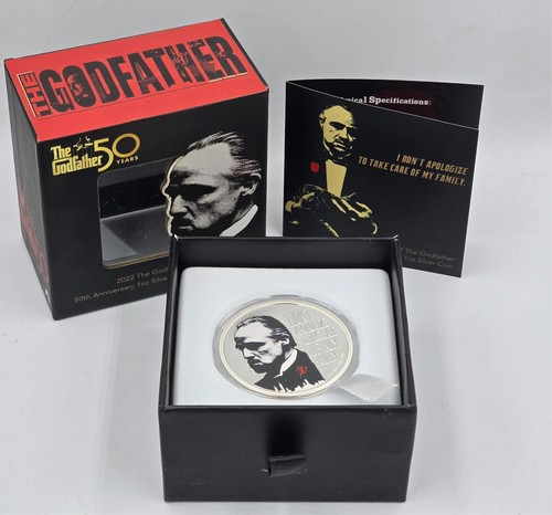 Pièce argent godfather 50th - d'argent,