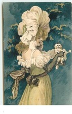 Carte Gaufrée - Jeune femme