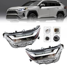 2Pc Headlight Full LED Type Headlight For 2022-2024 Toyota RAV4 Front Left+Right
