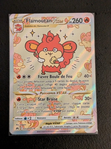 Carte pokémon flamoutan - carte,