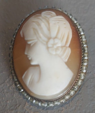 Superbe Ancien Camée Coquille