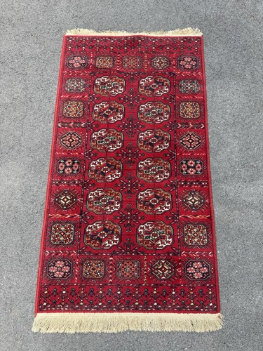 Tapis oriental rouge - rouge, laine