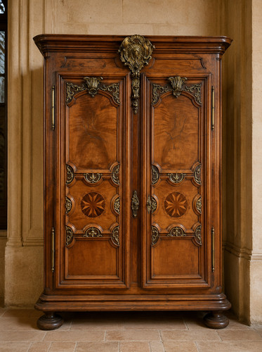 Armoire louis xiv noyer - xiv,