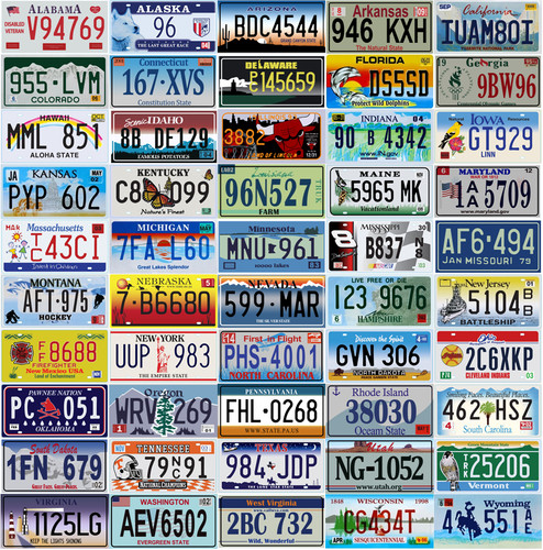 Lot plaques - 50,