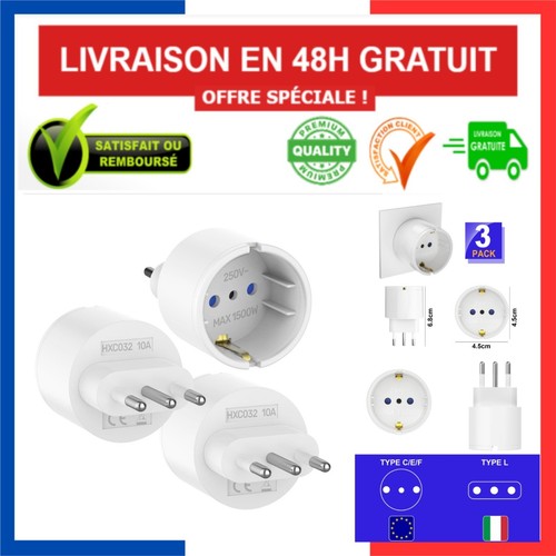 Adaptateur prise italienne - adaptateur,