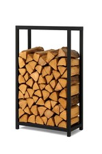 Étagère À Bois De Chauffage En Acier 80×25×100 Cm Support À Bois De Foyer