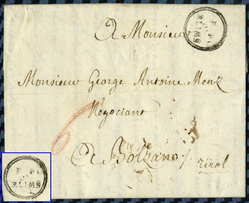 Marque postale peu courante - peu,