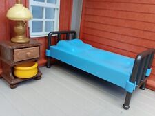 Playmobil Western * head / foot bed + blue bedding MEDIUM for cowboy soldiers