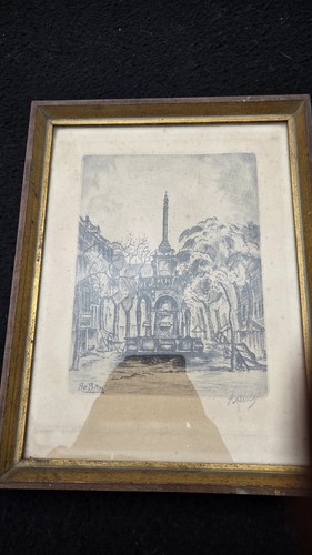 Ancienne gravure eau forte - ancienne,