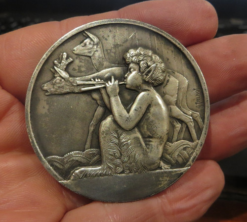 Superbe medaille argent art - superbe,