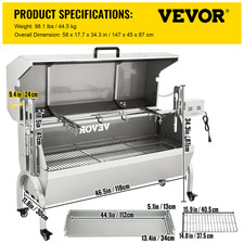 VEVOR Barbecue Rôtissoire