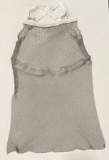 Stainless Steel Metal Chain Butcher Mesh Apron Size S Small Adjustable Straps