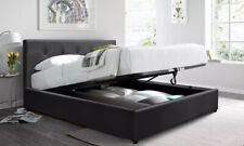 Lit coffre en simili cuir capitonné , rangement ,  coloris dimensions aux choix