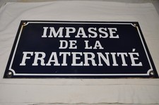 Ancienne plaque de rue en