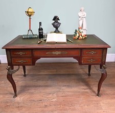 Napoleon III Bureau Plat Desk Mahogany Writing Table 1890