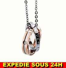 Collier Couple Double Anneau