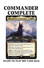 Rin and Seri, Inseparable CATS AND DOGS TRIBAL MTG Custom Commander Deck