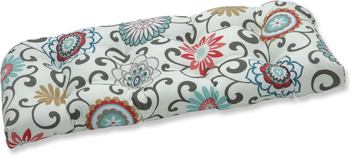Bright floral tufted wicker - bright,