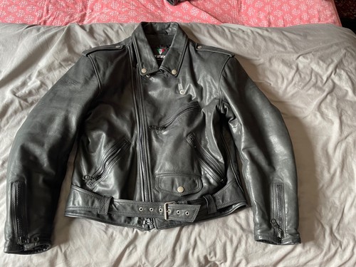 Dainese elvis black leather - black,
