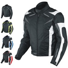 Motorcycle Fabric Jacket Protections CE Detachable Sleeve Removable Thermal Vest