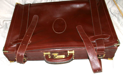 Valise vintage cartier cuir - vintage,