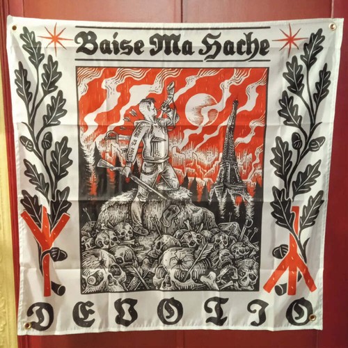 Drapeau baise hache m - ma, b.m.h