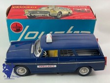 ANTIQUE TOY JOUSTRA 2115 VERY RARE PEUGEOT 404 AMBULANCE FRICTION CIRCA 1962