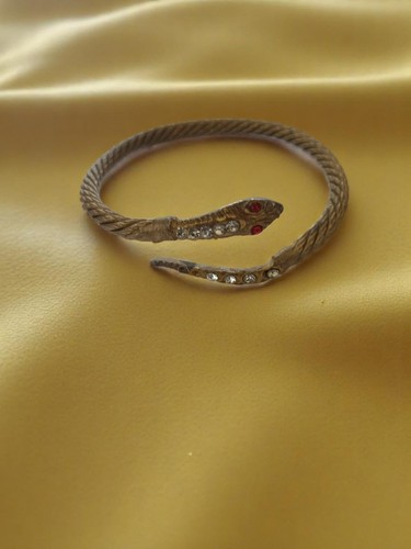 Bracelet serpent vintage doré