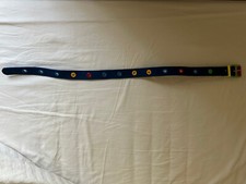 Ceinture enfant garçon taille 6 ans 8 ans taille 60 cm bleu synthétique